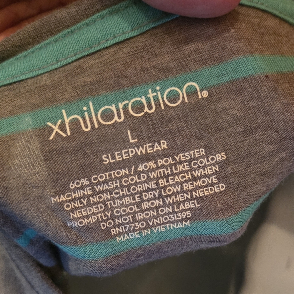 Xhilaration Lightweight Sleep/active Longsleeve T-shirt SzL - Picture 7 of 7